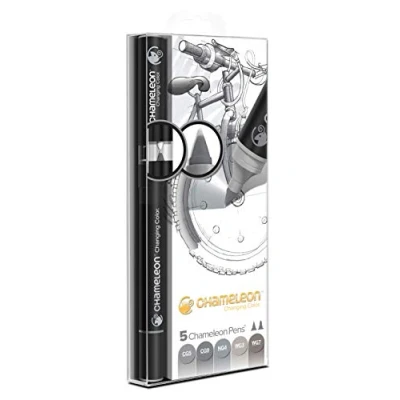 Image of Chameleon, Gray Tones Set, Pens Pack of 5