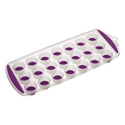 Image of Colourworks Brights Purple 21 Hole Pop Out Ice Cube Tray