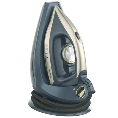 Image of Beldray BEL01483TT Titanium Mega Steam Iron Vertical Station, Smooth Ceramic Soleplate, 1.5L Removable Water Tank Space Saving Cord Storage, Variable Temperature Control, 2600W