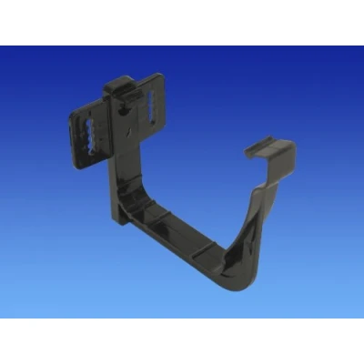 Image of Pack of 2 X OSMA Black 111mm Gutter Support Bracket for Stormline Ogee System 8T819B