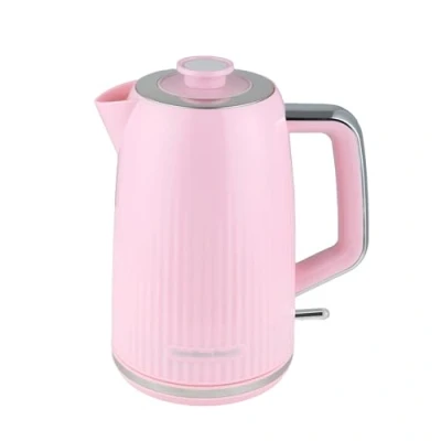 Image of Hamilton Beach Electric Kettle, Miami, 1.7L, Boil Dry Protection, Auto Shut Off, Detachable Limescale Filter, 360 Swivel Base, Water Level Window, Flamingo Pink HB3023F
