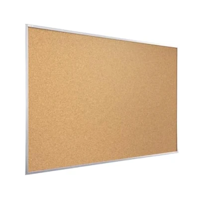 Image of ALLboards Cork Board with Wooden Natural Silver Frame 90x60cm, Corkboard Bulletin Notice