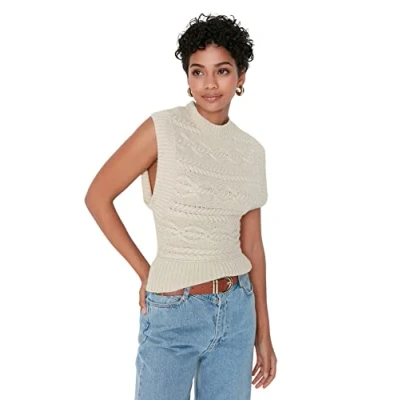 Image of Trendyol Sweater Vest Gray Regular