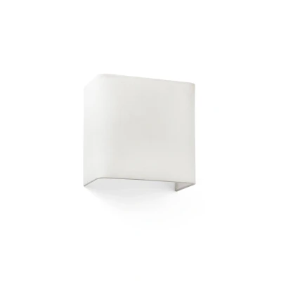 Image of Cotton Beige Square Wall Light 200x 205x 108, E27