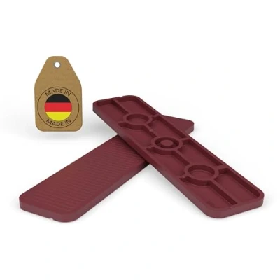 Image of FUX 100 Pcs. Packers, 100mm x 24mm 1 6mm, Plastic Packers and shims, Glazing Window spacers (3mm)
