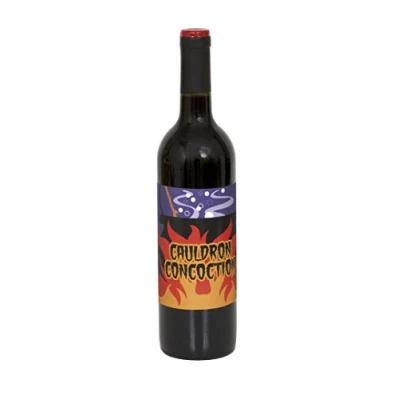 Image of Unique Party 62542 Halloween Wine Labels, Pack of 4