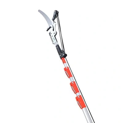 Image of LINZI Telescopic Tree Pruner 6M with 350mm Extra Blade Extendable Long Reach Pole Pruning Saw Loppers for Cutting Trimming High Branches Leaves Shrubs