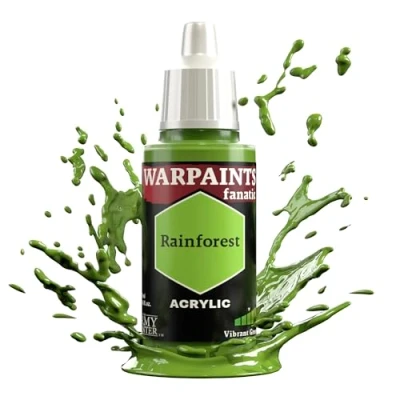 Image of The Army Painter Greens Warpaints Fanatic 18ml Acrylic Paints (Rainforest)