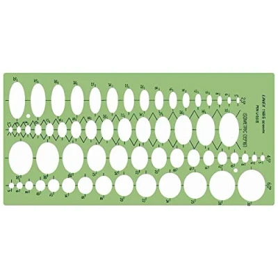 Image of Linex 100414255 Ellipse Stencil Drawing