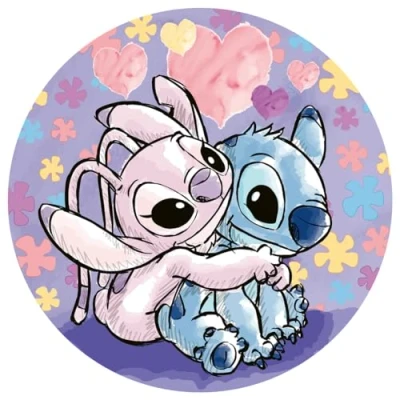 Image of Ravensburger Disney Stitch Gifts Circular 500 Piece Jigsaw Puzzle for Adults and Kids Age 10 Years Up