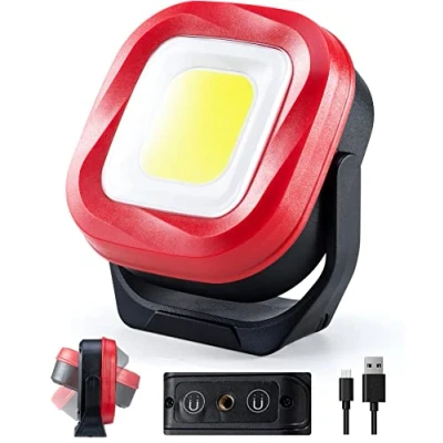 Image of ORHOMELIFE COB LED Work Light, 42 LEDs 1000 Lumens Rechargeable Lights Portable Magnetic Flashlight Inspection Light for Car Repair, Camping, Emergency &amp; Job Site Lighting 2400mAh