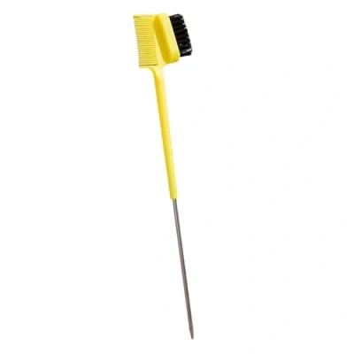 Image of Hair Brush With Tail Comb Double Sided Control Eyebrow Brushes