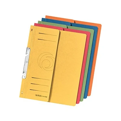 Image of Herlitz 5976055 Attachable File with 1/2 Front Cover and Suspension Folder A4 Pack of 5