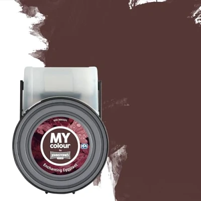 Image of MY Colour by Johnstone&#039;s Tester Pot Luxurious Durable Matt Enchanting Eggplant 55ml