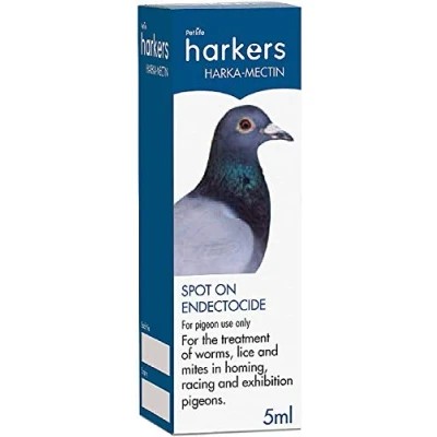 Image of Harka Mectin Spot On Treatment Ivermectin for Worms Lice &amp; Mites Pigeons 2 Drops