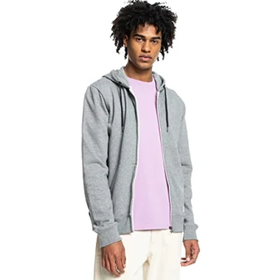 Image of QUIKSILVER™ Essentials Organic Zip Up Hoodie Men XXL Grey