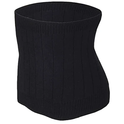 Image of Thermal Cashmere Knit Lumbar Warmer Lower Back Support Belt Brace Stomach Kidney Abdominal Binder Waist Trimmer Band Postpartum Belly Wrap