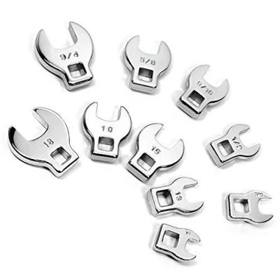Image of Alltrade 10 Piece 3/8 Inch Drive SAE and Metric Crowfoot Wrench Set