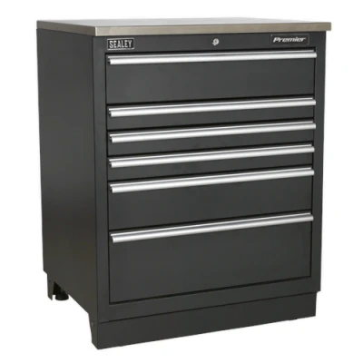 Image of Sealey Premier Modular Floor Cabinet 6 Drawer 775mm Heavy Duty