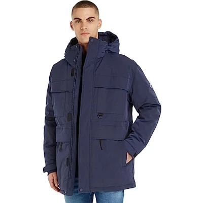 Image of Tommy Jeans Men&#039;s Parka Tech Winter, Blue (Twilight Navy), S