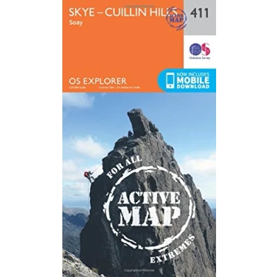 Image of Explorer Active 411 Skye Cuillin Hills Map With Digital Version