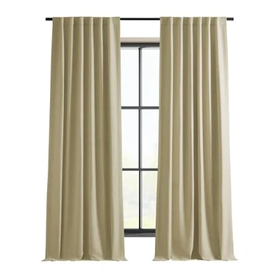 Image of HPD Half Price Drapes Bellino Room Darkening Curtains 84 Inches Long for Bedroom &amp; Living (1 Panel), 50W x 84L, Candlelight