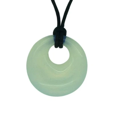 Image of Lucky Cancer Birthstone Agogo Pendant Zodiac Astrology Gemstone Opalite