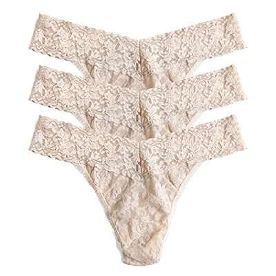 Image of Hanky Panky Multi Pack Signature Lace Original Rise Thong 3 OS