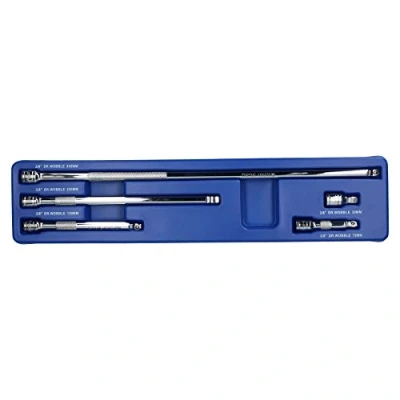 Image of 3/8&quot; Drive Wobble Extension bar Set 5pc 38mm 450mm AT616