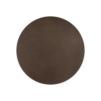 Image of TK Lighting Luna wall light, brown, indirect Ø 30 cm, steel