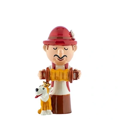 Image of Alessi Christmas Figure Happy Eternity Baby Accordionist AGJ01/9 by Massimo Giacon &amp; Marcello Jori