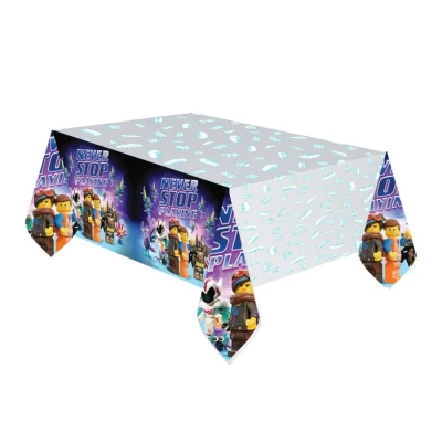 Image of Amscan International 9904645 Lego Movie Plastic Party Tablecover Multi Colour