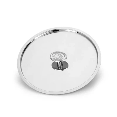 Image of Pentole Agnelli Aluminium Inbox 1907 Lid with Steel Bridge, Diameter 24 Cm, Colour Silver, Alloy