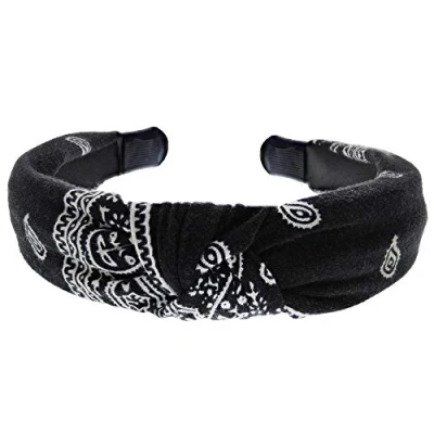 Image of Zac&#039;s Alter Ego Retro Vintage Style Paisley Knot 30mm Width Padded Aliceband