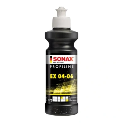 Image of SONAX PROFILINE EX 04 06 (250 ml) Optimal scratch removal, produces perfect gloss. Ideal polish for removing nibs from freshly painted surfaces Item No. 02421410