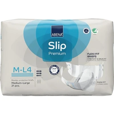 Image of Abena Slip Flexi Fit M L4 Adult Incontinence Pads 1 Pack of 21 3400ml Absorbency Nappies for Moderate to Heavy Men and Women Products