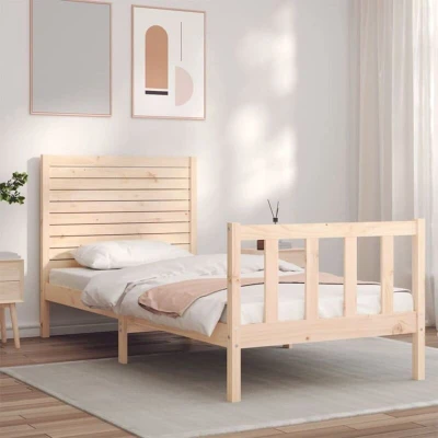 Image of vidaXL Bed Frame without Mattress Small Single Solid Wood Pine