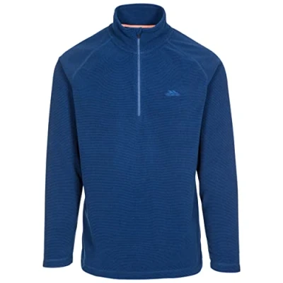 Image of Trespass Keynote Warm and Half Zip Microfleece 140GSM Dark Navy, X Small
