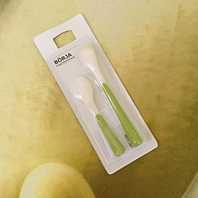 Image of IKEA BORJA Feeding spoon and baby