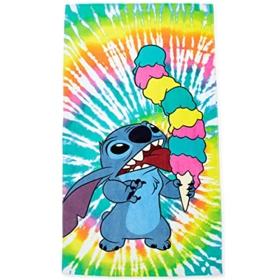 Image of Jay Franco Disney Lilo &amp; Stitch 86cm x 162cm 100% Large Cotton Beach Towel