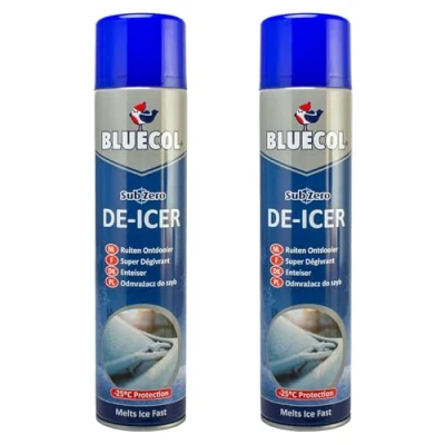 Image of Bluecol BLD600 Sub Zero De Icer Aerosol Fast Ice Melt 600ml x 2