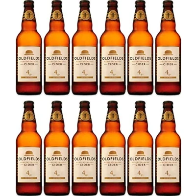 Image of Hobsons Oldfields Premium Original cider 4.8% 12 Pack Case (500 ml Bottles) ARTISAN made on the farm suitable for vegetarians, vegans and gluten free.