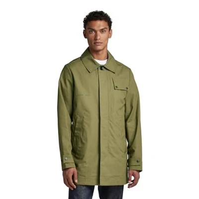 Image of G STAR RAW Men&#039;s Everyday Trench, Green (smoke olive D22897 D342 B212), XXL