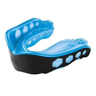 Image of Shock Doctor Unisex&#039;s Gel Max Mouthguard, Blue/Black, Adult