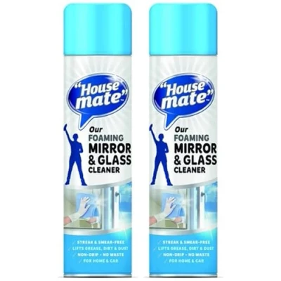 Image of House Mate Foaming Mirror &amp; Glass Cleaner 400ml