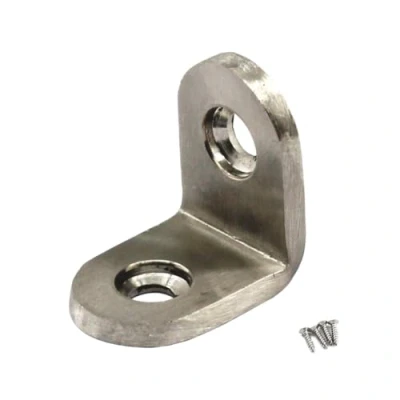 Image of (30 Pieces) 20x20x3mm Angle Connector Corner Brackets (Thickness 3mm) Stainless Steel L Shape Brace with Screws