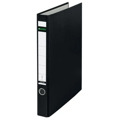 Image of Leitz 10140095 Ringbinder Folder A4 2 Rings 35 mm Polypropylene Black