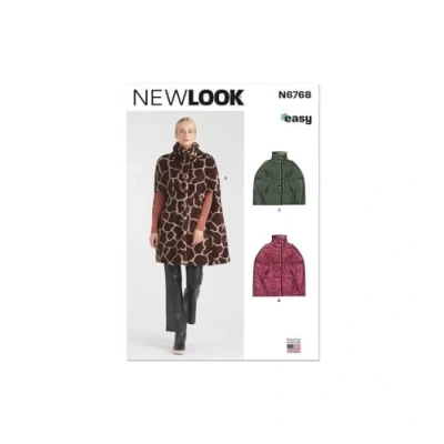 Image of NEW LOOK UN6768A Misses&#039; Cape Size S M L XL XXL
