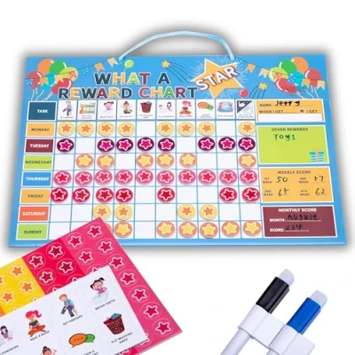 Image of Jaques of London Reward Charts for Children Magnetic Star Chart Reusable Toddlers Since 1795 (Star Chart)