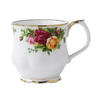 Image of Royal Albert Old Country Roses Montrose Gift Vintage Fine Bone China Floral Pattern, Mug 0.25ltr, 1 Count (Pack of 1)